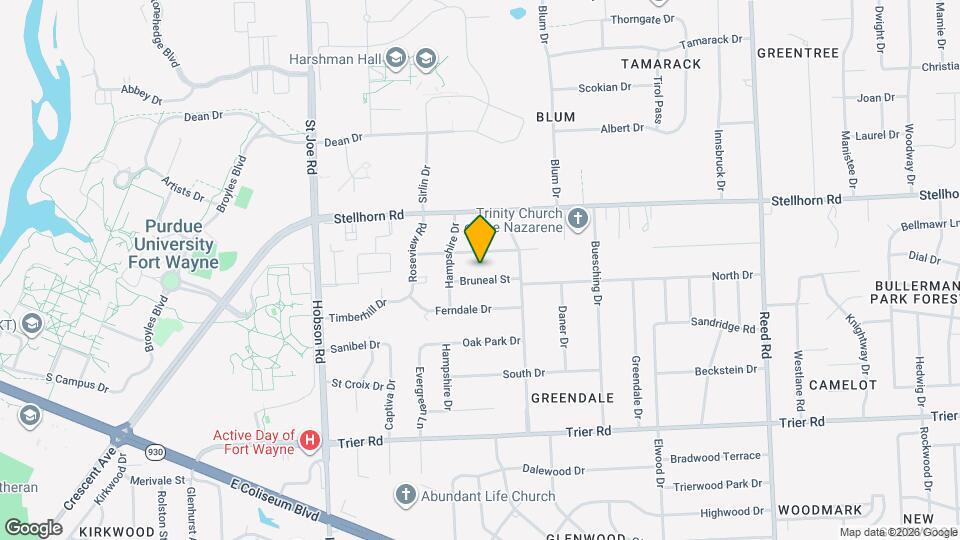 3771 Bruneal St Map and Location Details