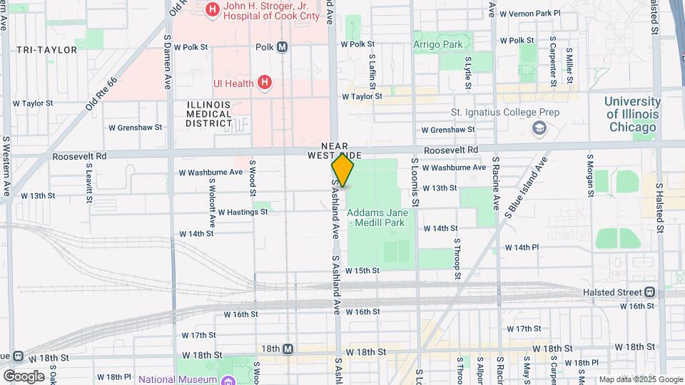 1301 S Ashland Ave Map and Location Details