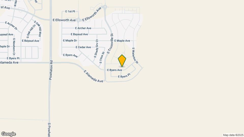 27543 E Byers Ave Map and Location Details