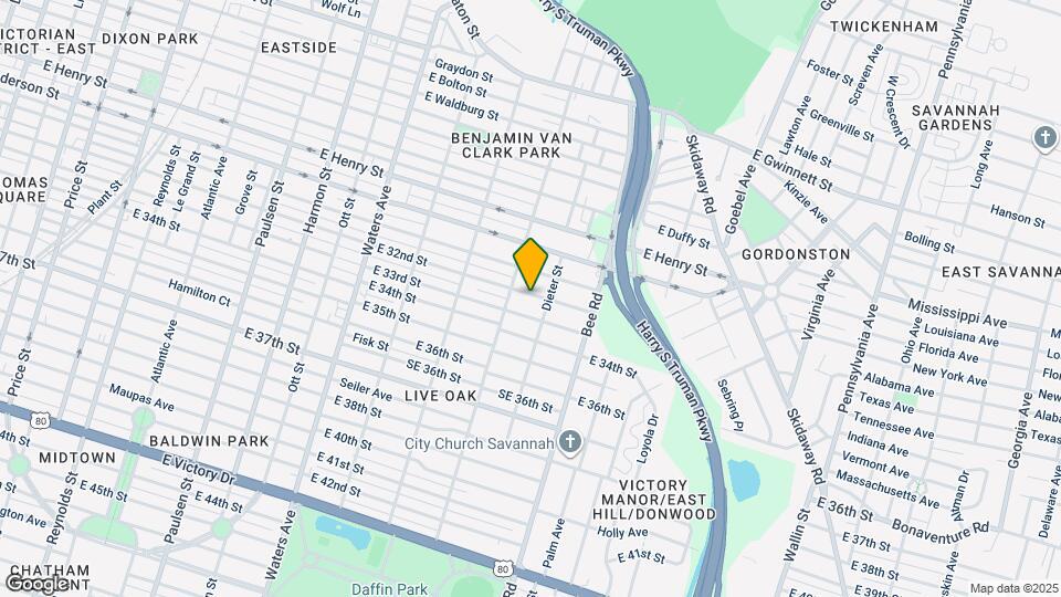 1407 E 32nd St Map and Location Details