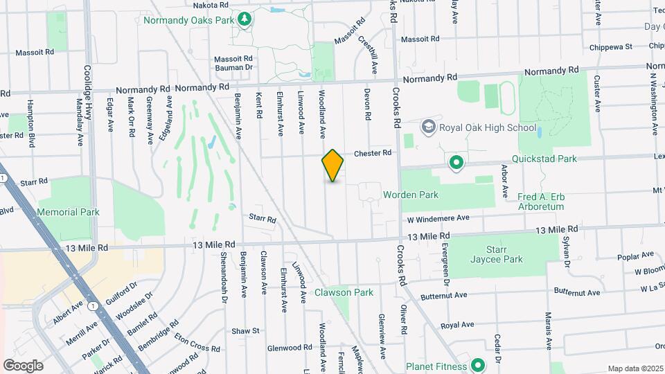 3534 Woodland Ave Map and Location Details