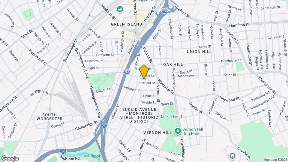 24 Suffield St, Unit 3 Map and Location Details