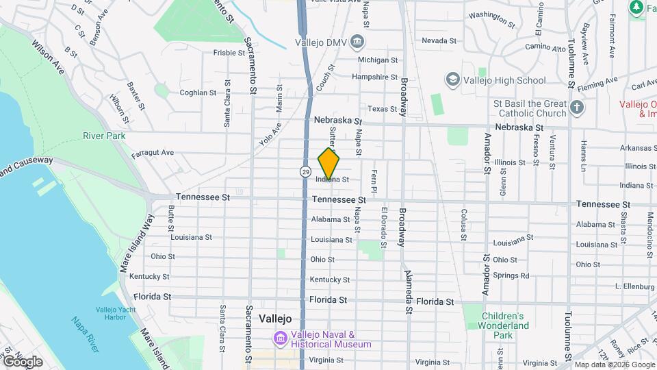 1717 Sutter St Map and Location Details