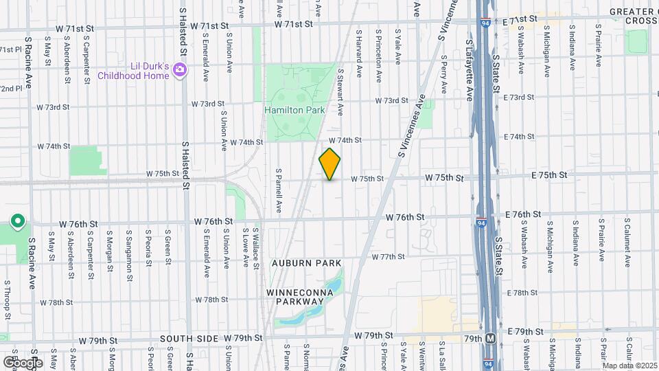 7505 S Eggleston Ave, Unit 3S Map and Location Details