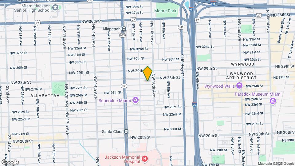 1045 NW 27th St Map and Location Details