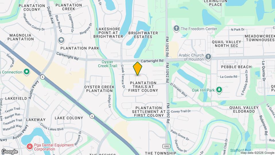 2607 Plantation Hollow Ct Map and Location Details