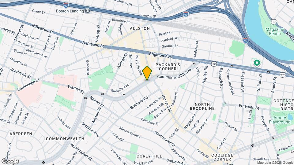 1248 Commonwealth Ave Map and Location Details