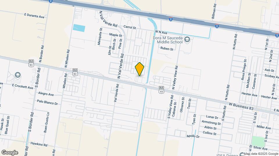 1400 W Business 83, Unit Val Verde Map and Location Details