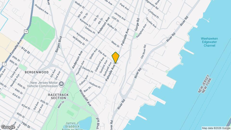 188 Palisade Ave, Unit 188 Palisade Rear Map and Location Details