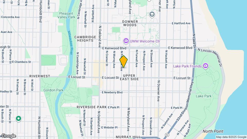 2942 N Frederick Ave, Unit 2942 Mapa y Detalles de la Ubicación