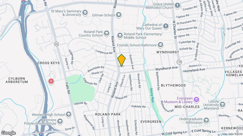 5009 Roland Ave Map and Location Details