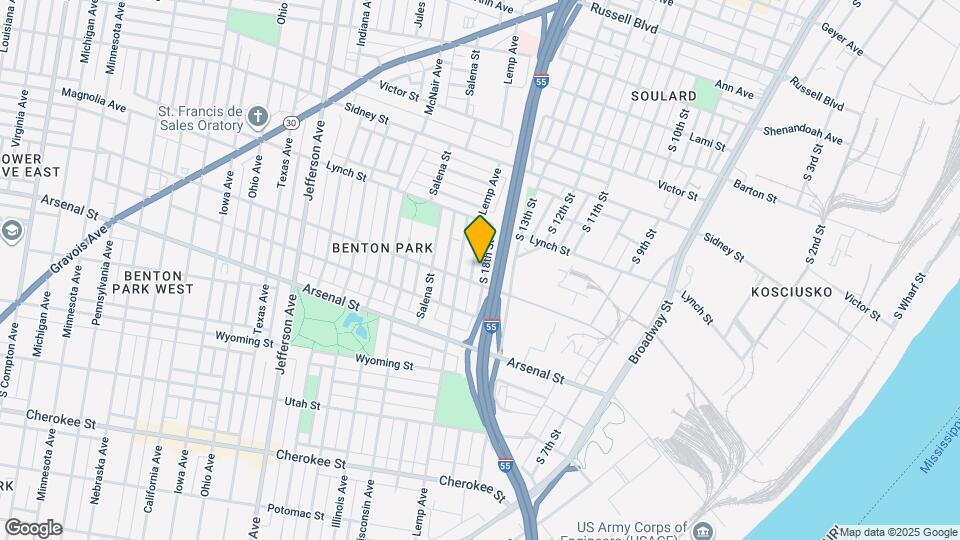 2857 S 18th St, Unit 2F Map and Location Details