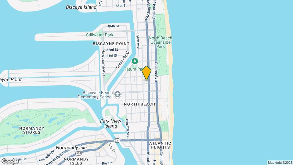7800 Collins Ave, Unit # 303 Mapa y Detalles de la Ubicación