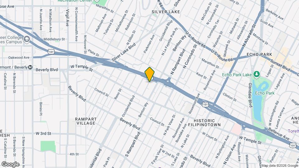 404 N La Fayette Park Pl Map and Location Details