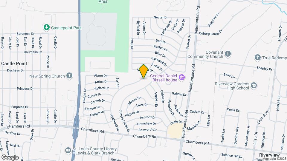 10256 Ashbrook Dr Map and Location Details