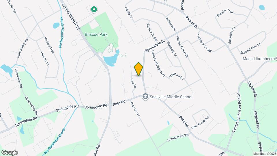 2512 Meadowbrook Way Mapa y Detalles de la Ubicación