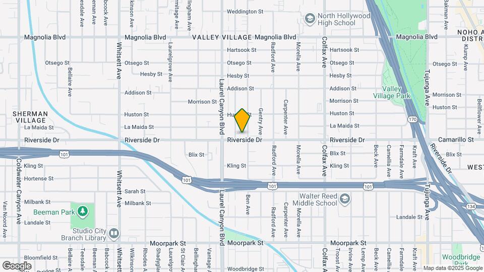 12015 Riverside Dr Map and Location Details