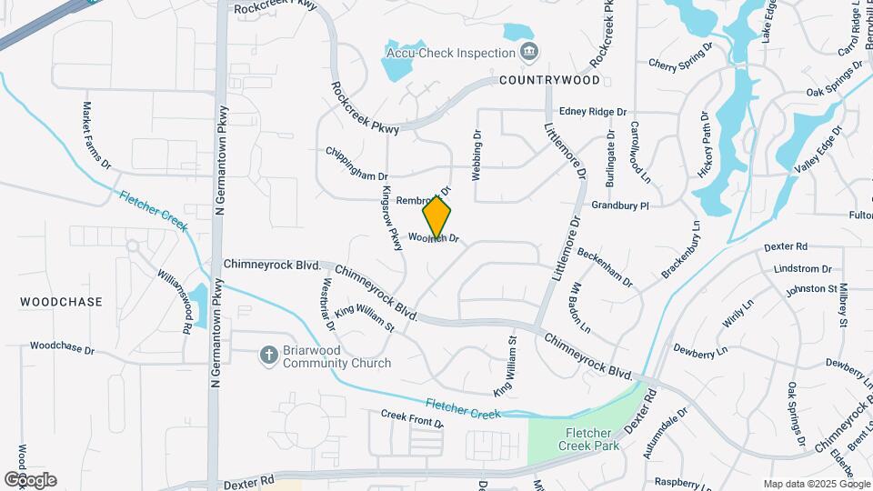 8415 Woolrich Dr Map and Location Details