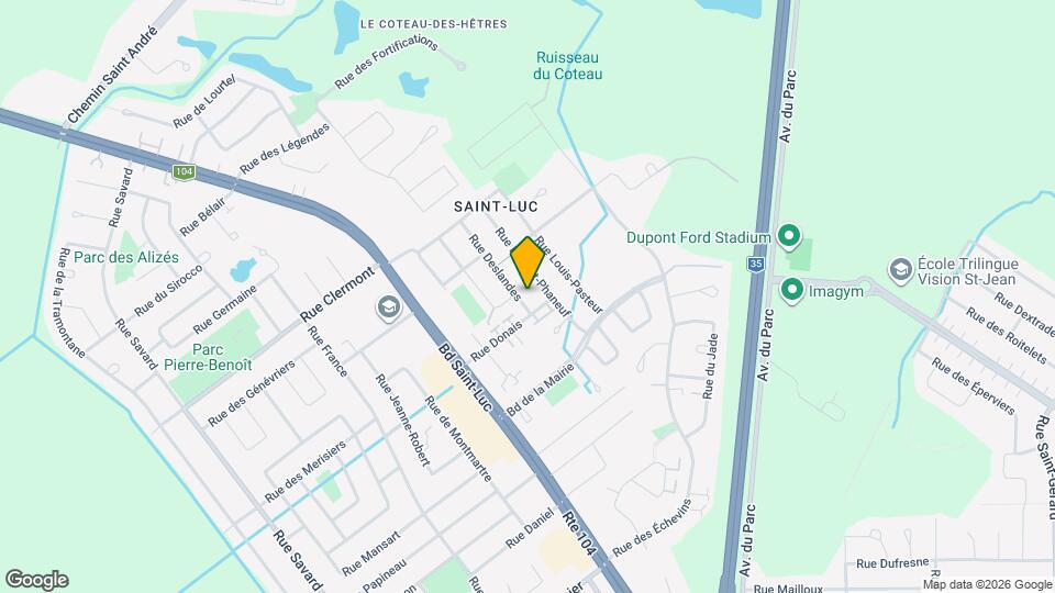 307 Deslandes Rue Map and Location Details