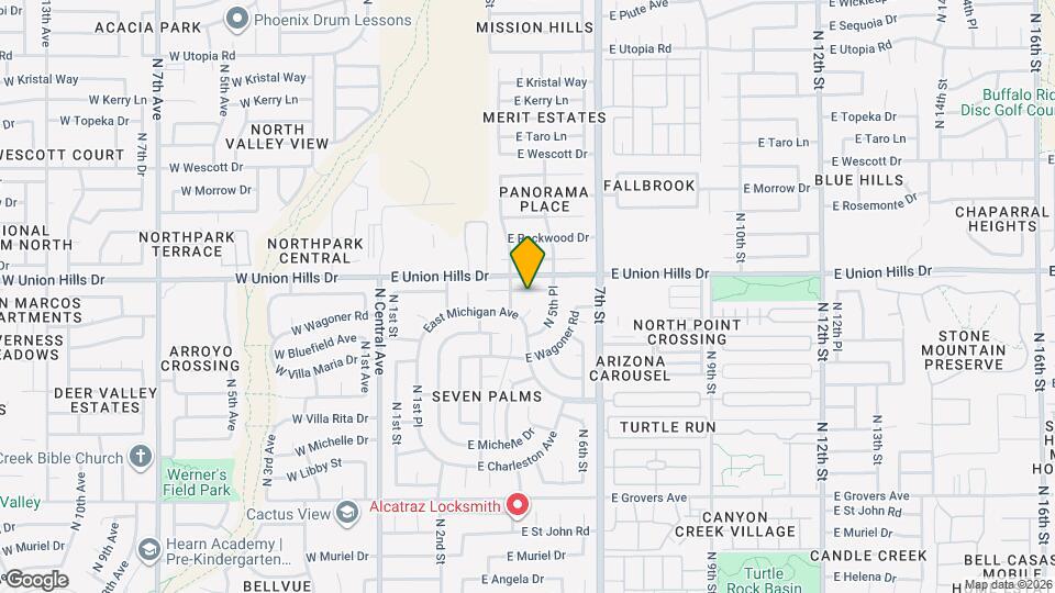 415 E Villa Theresa Dr Map and Location Details