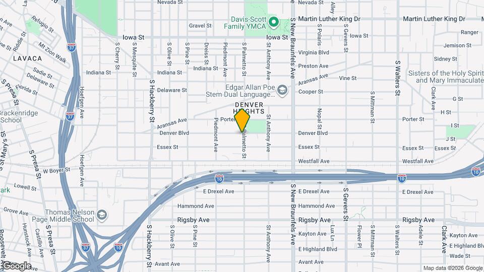 1301 S Palmetto St Map and Location Details