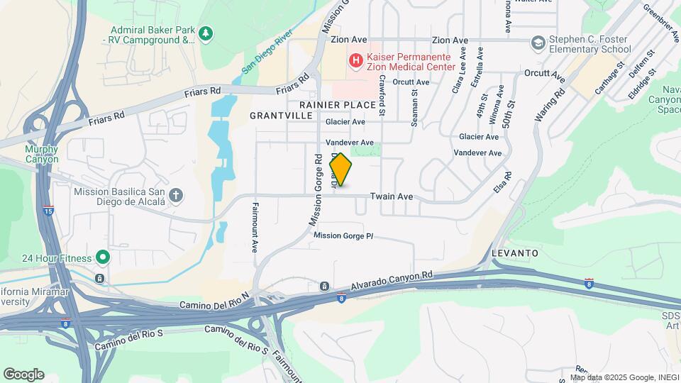 4562 Twain Ave, Unit 12 Map and Location Details