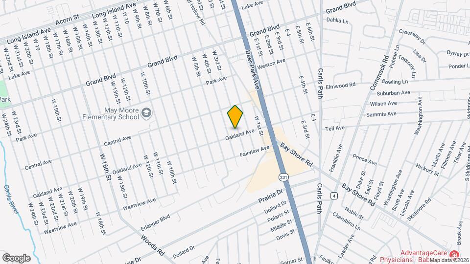 127 Oakland Ave Mapa y Detalles de la Ubicación