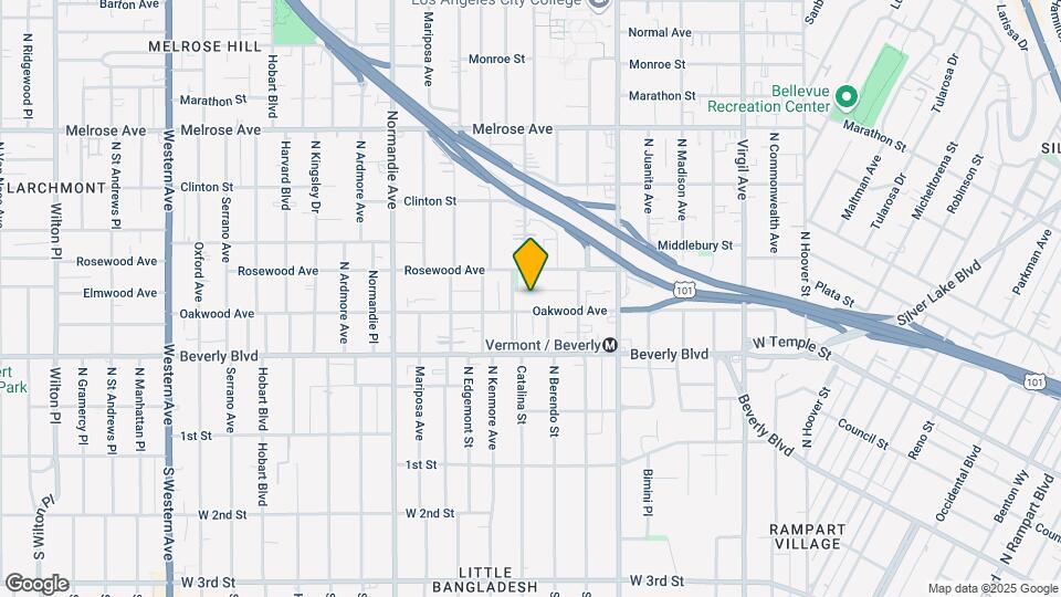 4069 Oakwood Ave Map and Location Details