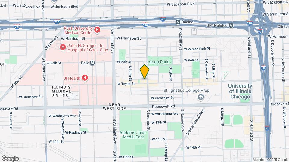 1408 W Taylor St Map and Location Details