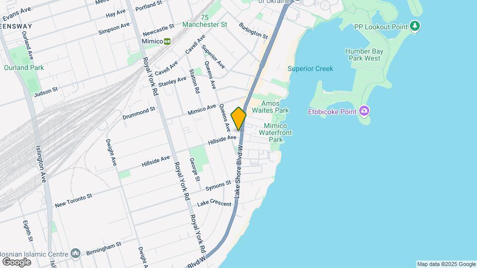 2522 Lake Shore Blvd W Map and Location Details