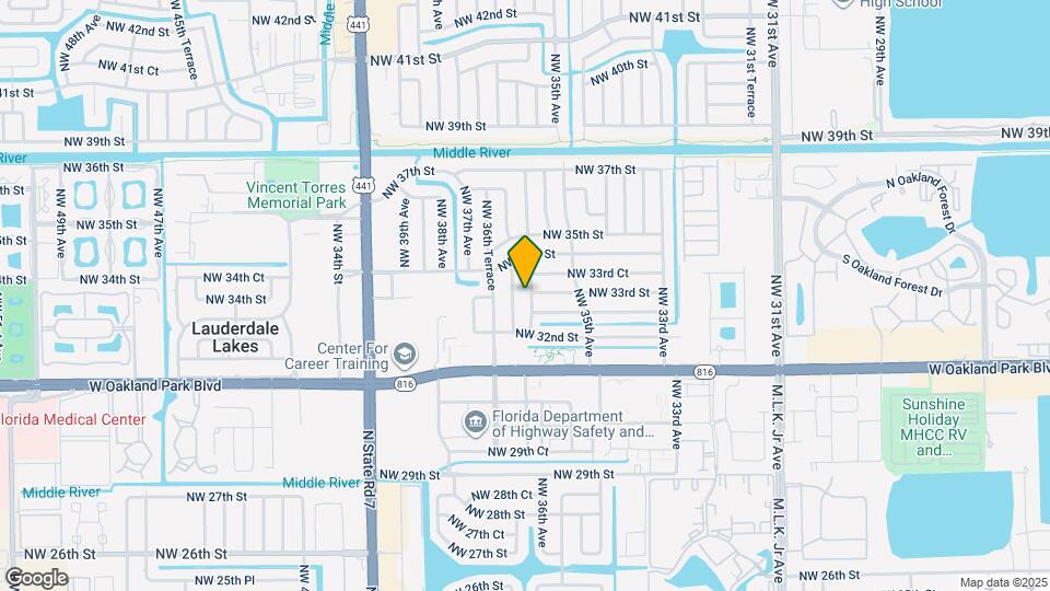 3297 NW 35th Way Map and Location Details