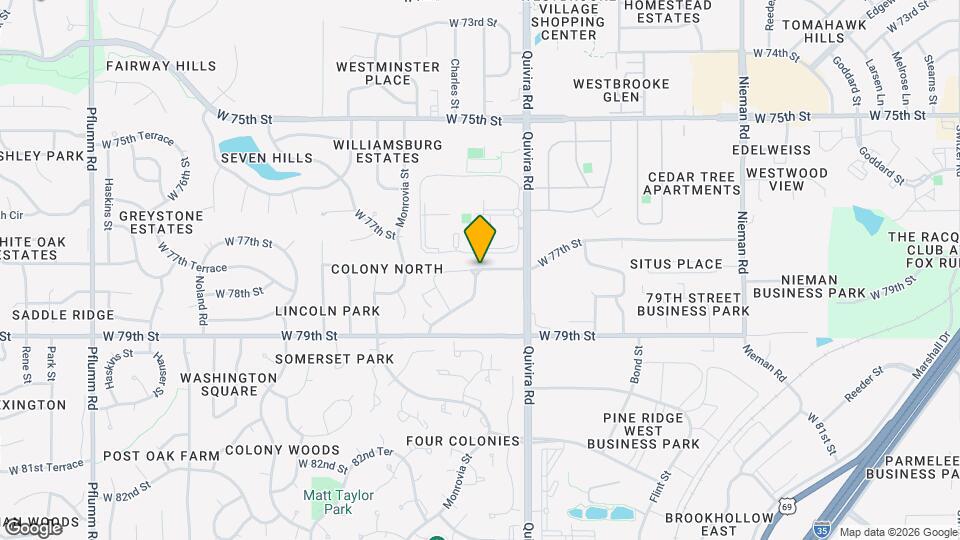Quivira Place Apartments Map and Location Details