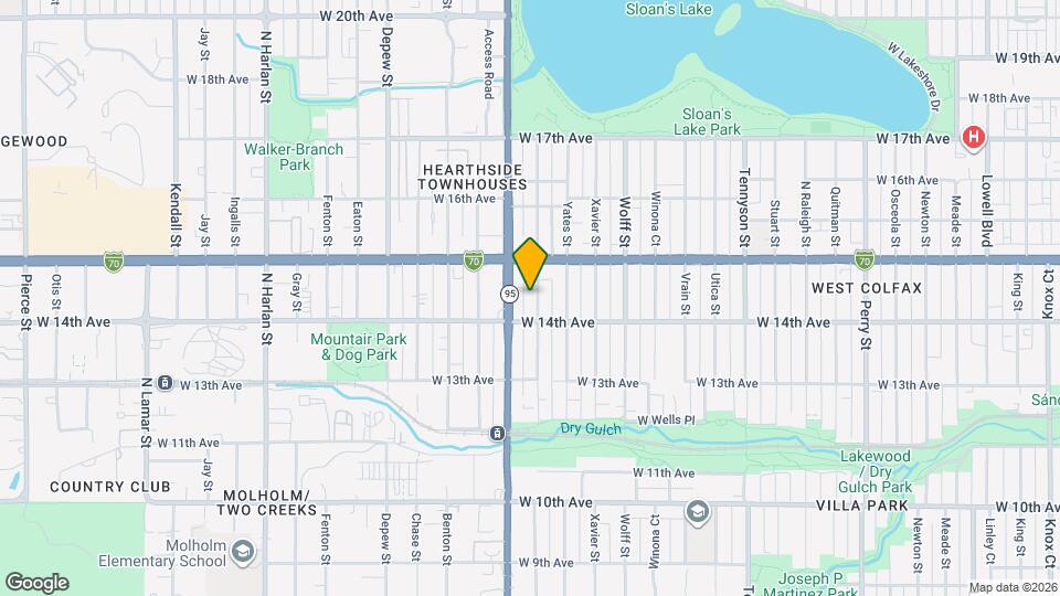 1435 Zenobia St Map and Location Details