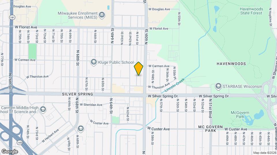 5676#5676 North 61st Street, 53218; #1323338 - 1323338 Mapa y Detalles de la Ubicación