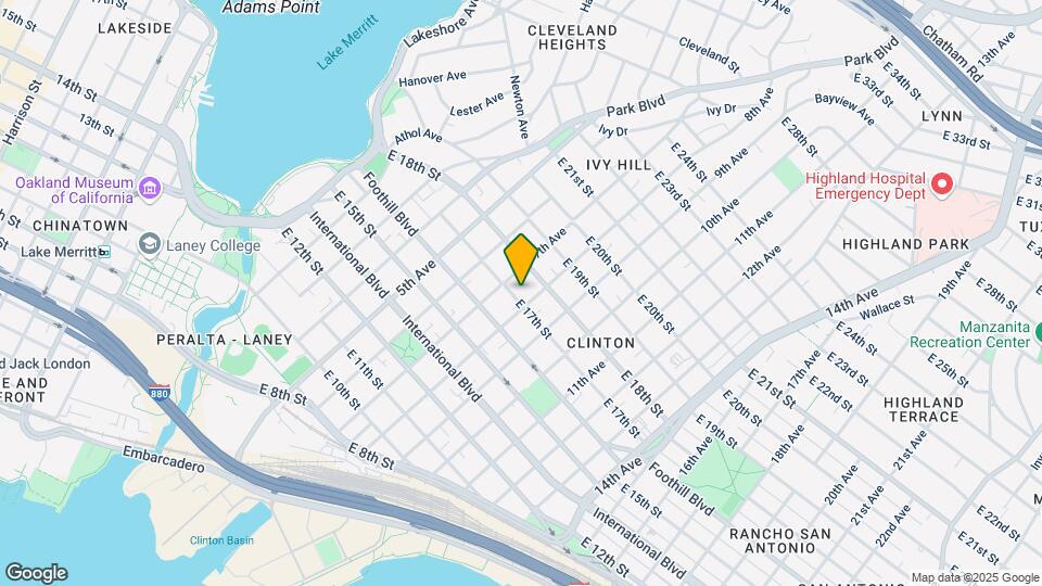 730 E 17th St Mapa y Detalles de la Ubicación