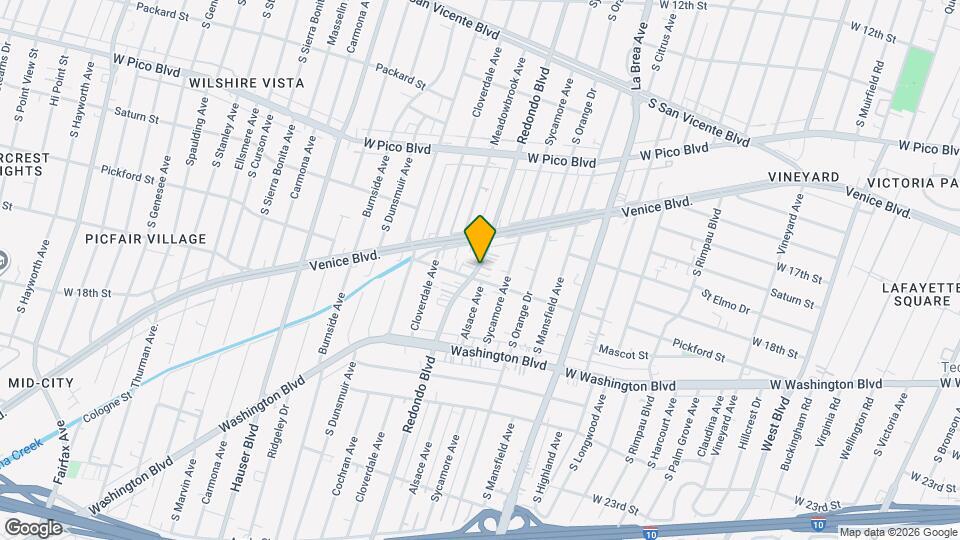 1722 S Redondo Blvd Map and Location Details