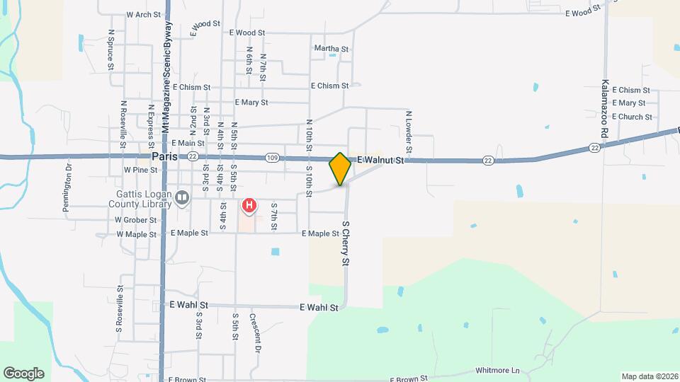 1204 E Academy St Map and Location Details