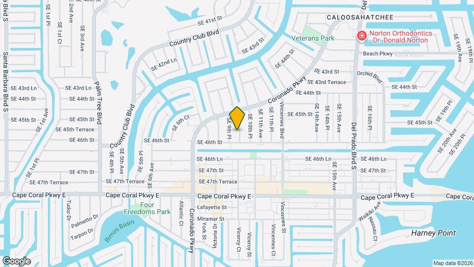 4526 SE 10th Ave Map and Location Details