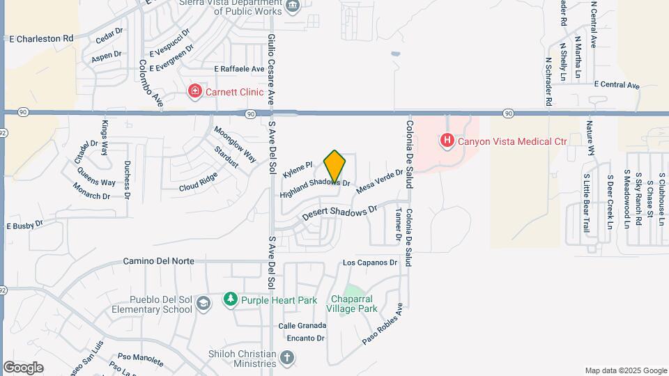 5427 Cedar Springs Dr Map and Location Details