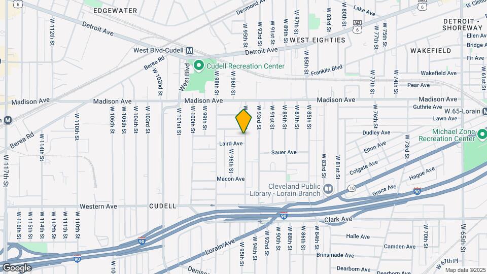 2082 W 95th St Map and Location Details