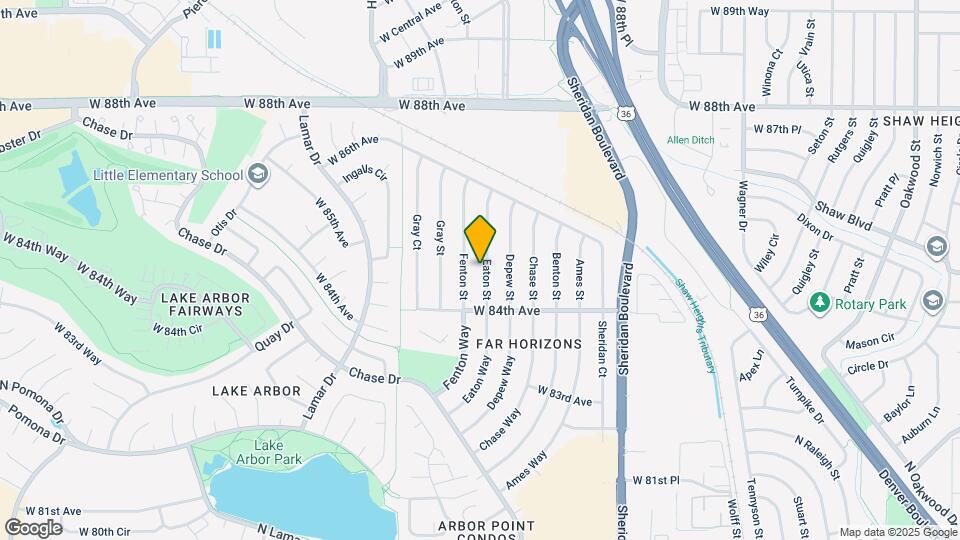 8467 Eaton St Map and Location Details
