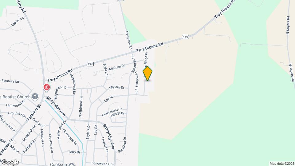 1745 Hunters Ridge Dr Map and Location Details