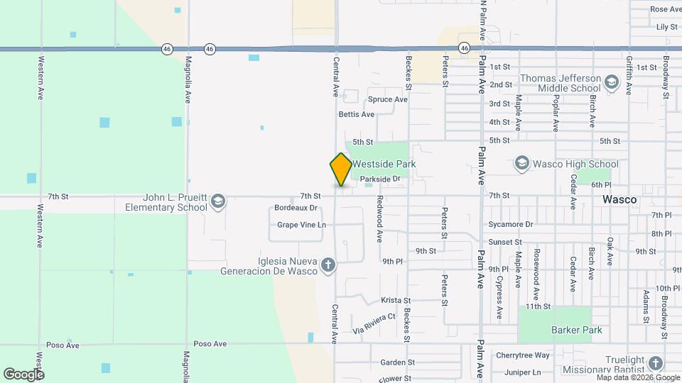 624 Central Ave Map and Location Details