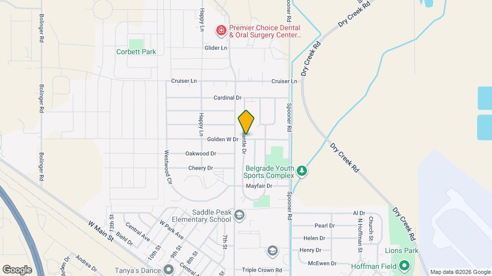 709 Golden West Dr, Unit B Map and Location Details