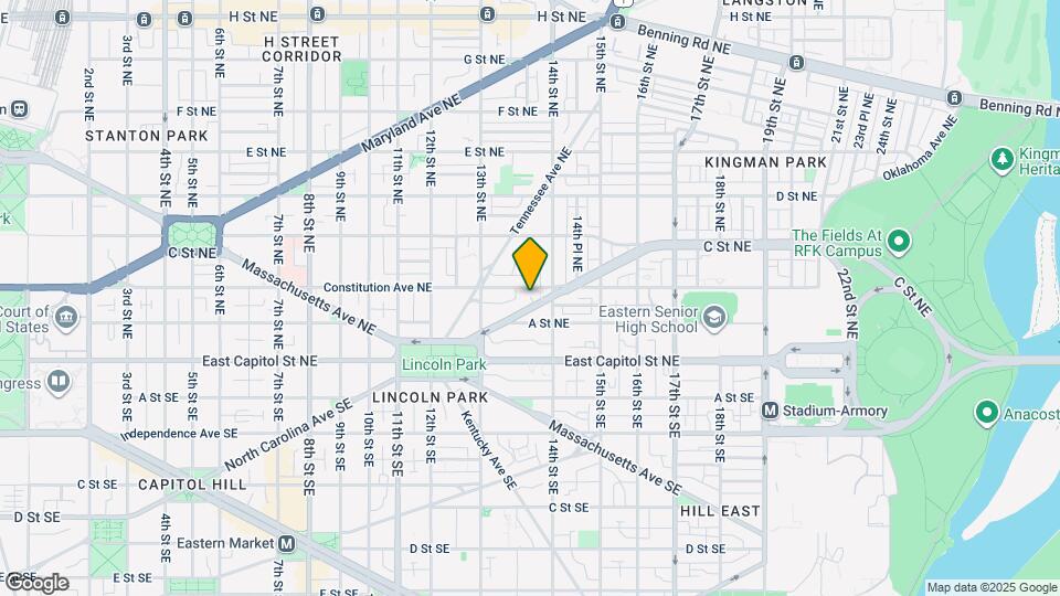 1364 North Carolina Ave NE Map and Location Details