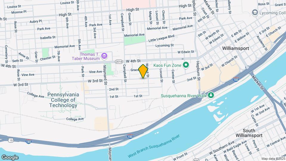 715 W 3rd St Map and Location Details