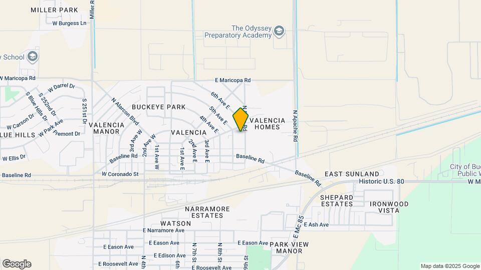 215 N Pima Rd Map and Location Details