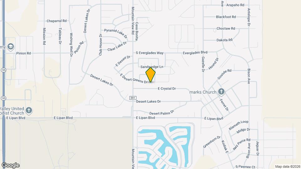 2076 E Desert Greens Dr Map and Location Details