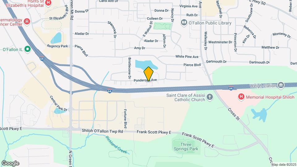 425 Ponderosa Ave Map and Location Details
