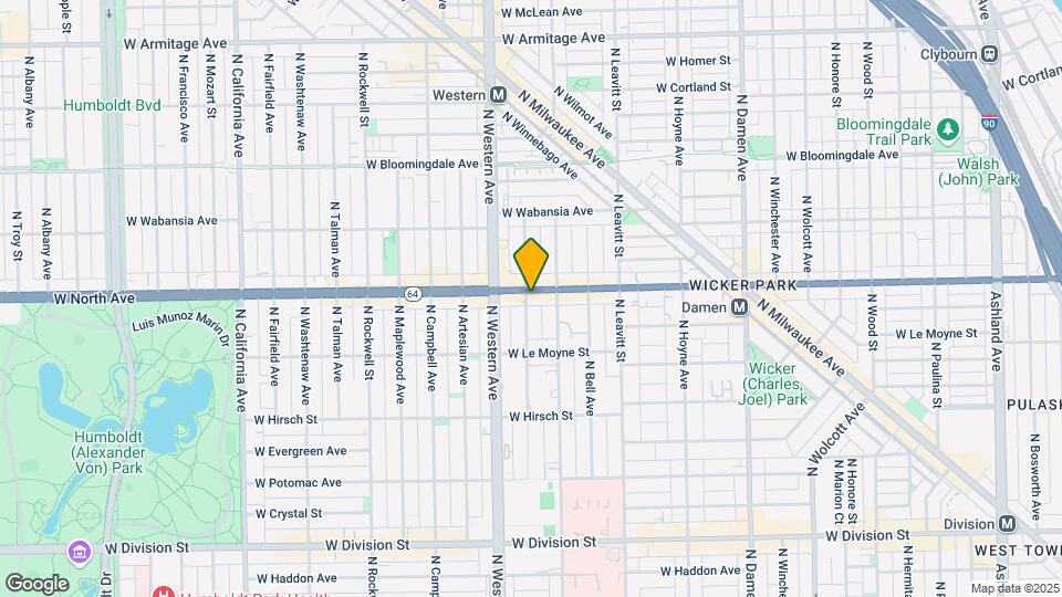 2325 W North Ave Map and Location Details